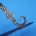 Pair of shelf brackets in wrought iron (15 cm x 11,2 cm)