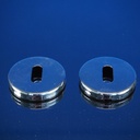 Door handle by Arieni in beech with key rosettes