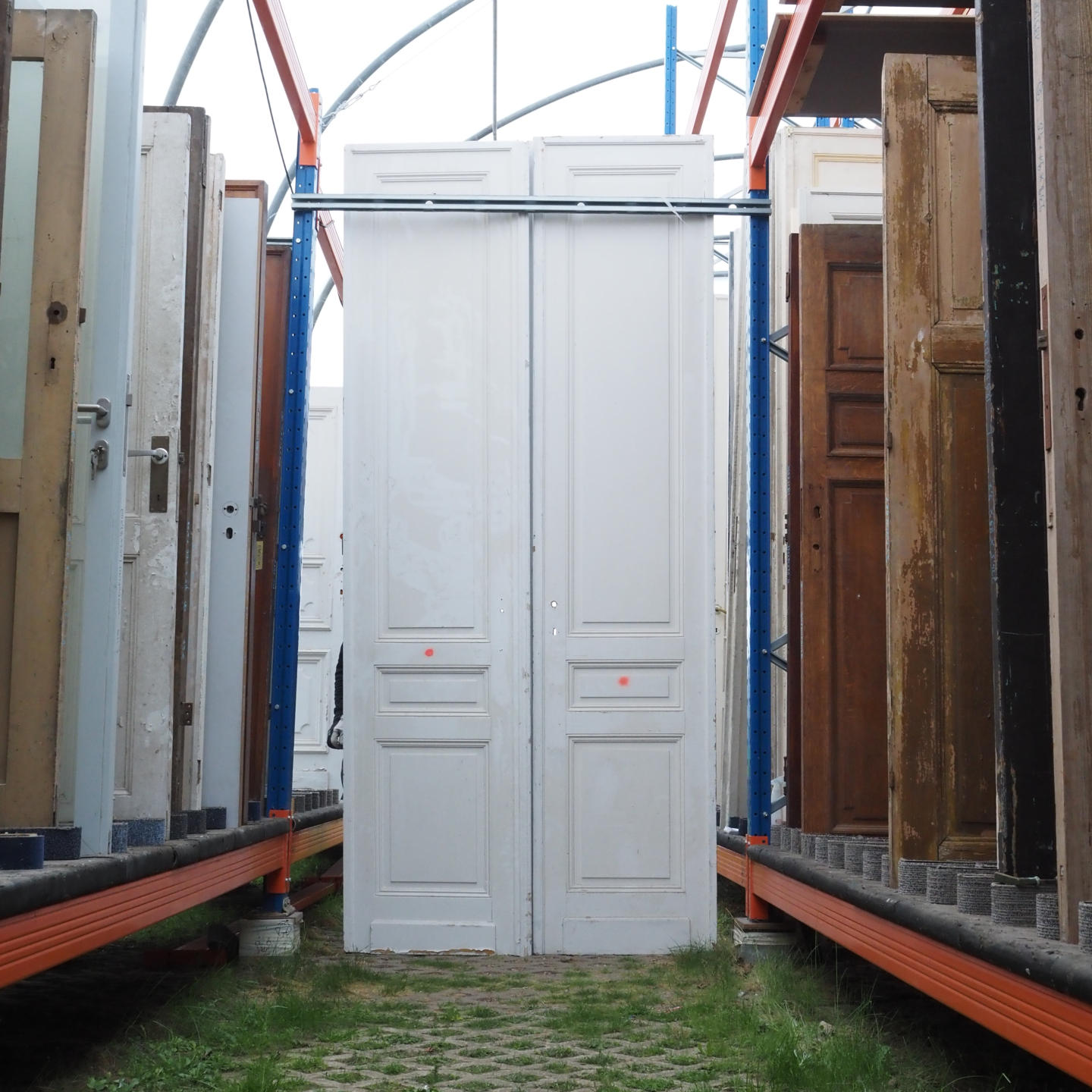 Double door in wood (H. 320,5 cm x W. 142 cm) - Right