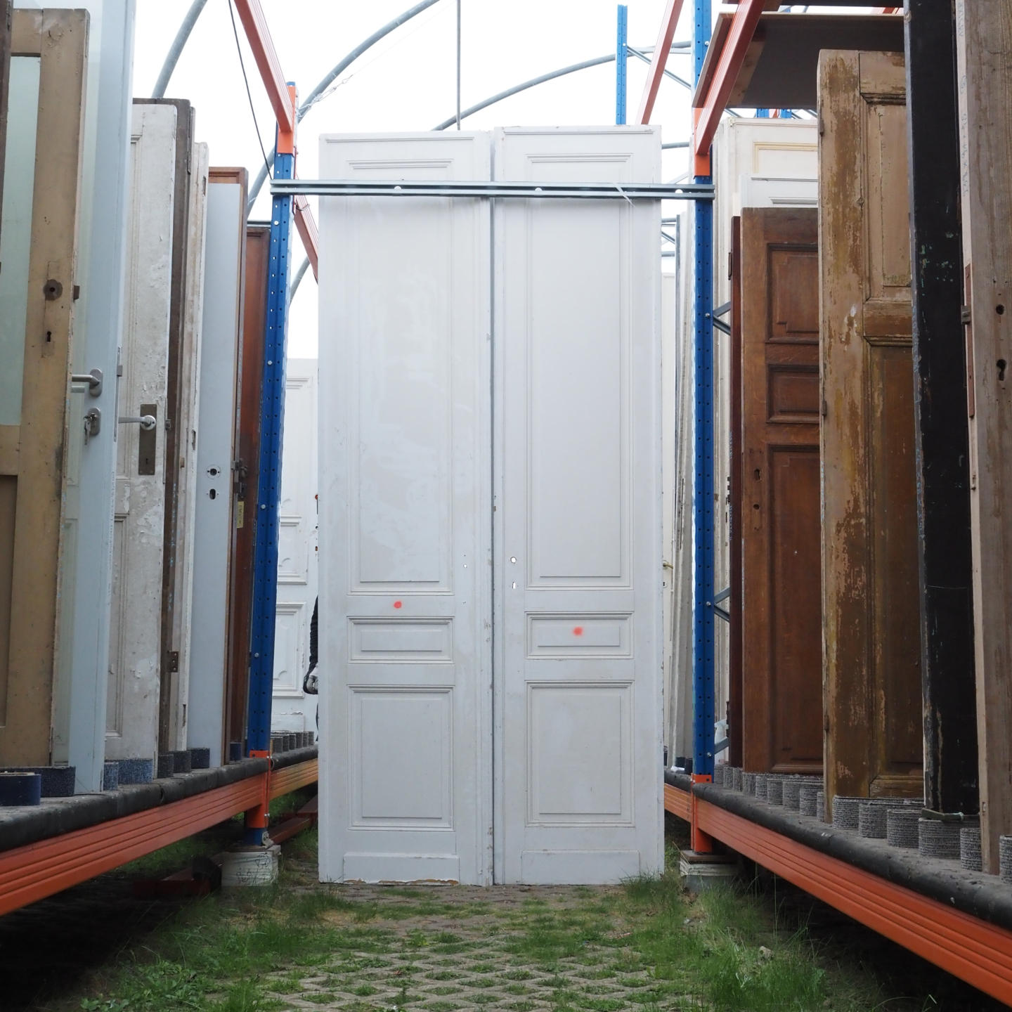 Double door in wood (H. 322 cm x W. 142 cm) - Right