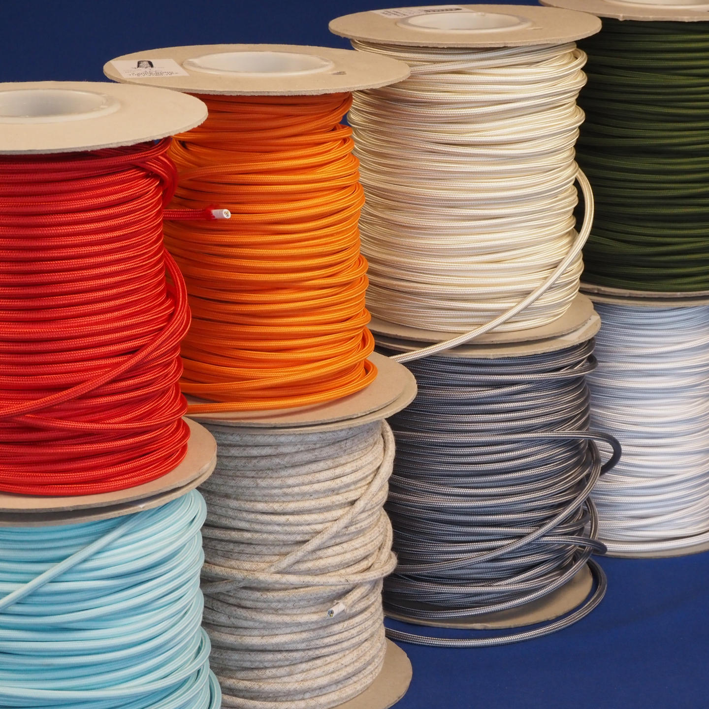 Electrical textile cable 3*0,75 (various colors)