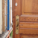 Door in varnished solid wood (H. 223 cm x W. 92 cm) - Left