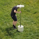 Coat & umbrella rack by Paolo Orlandini & Roberto Lucci for Velca Legnano - Cream