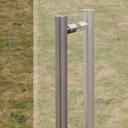 Double pull handle in stainless steel (H. 180 cm)