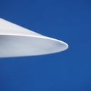 Hanging light 'Mario' with shade in opaline glass