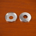 Rosette in brushed stainless steel by Metafranc