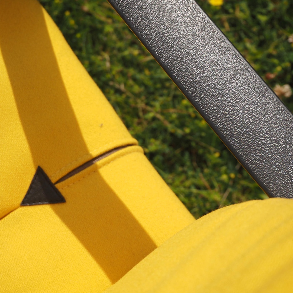 Swivel office chair 'Figura' by Mario Bellini for Vitra (ca. 1984) - Yellow