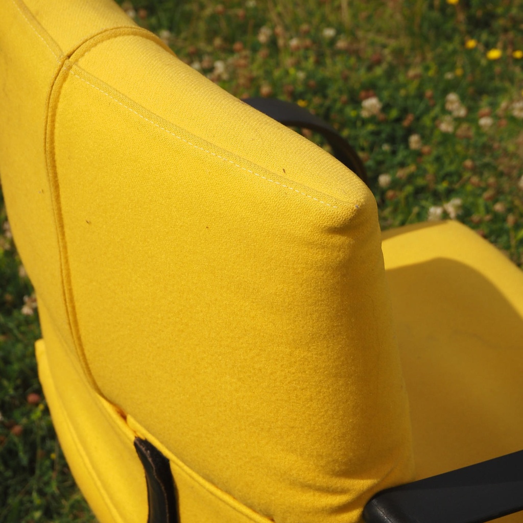Swivel office chair 'Figura' by Mario Bellini for Vitra (ca. 1984) - Yellow