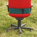 Swivel office chair 'Figura' by Mario Bellini for Vitra (ca. 1984) - Red/Green