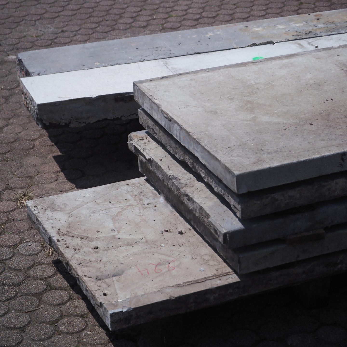 Miscellaneous blue limestone slabs from KANAL-Centre Pompidou - Only available in our physical shop