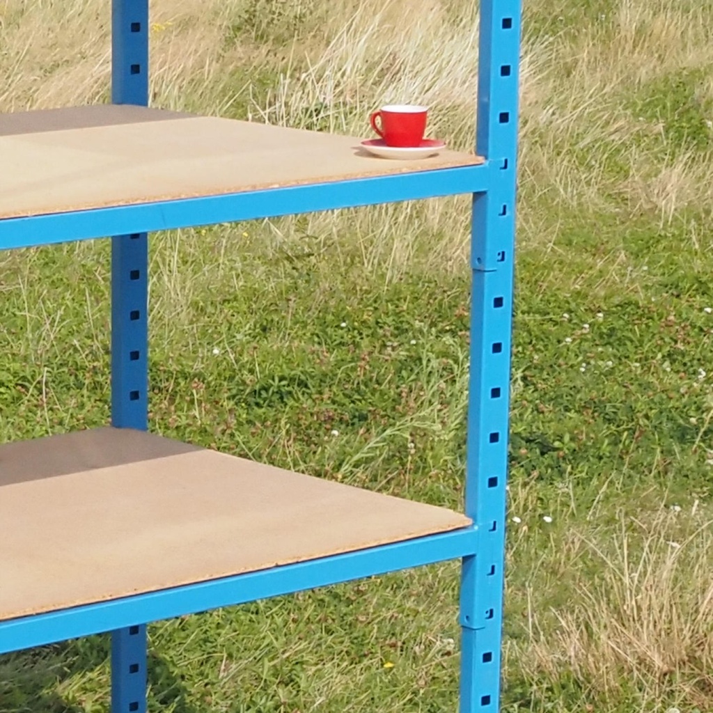 Shelf in epoxy coated steel (200 x 106 x 80 cm)