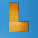 Textured yellow-brown wall tiles 'Ceramiche Faro' - Sold per tile