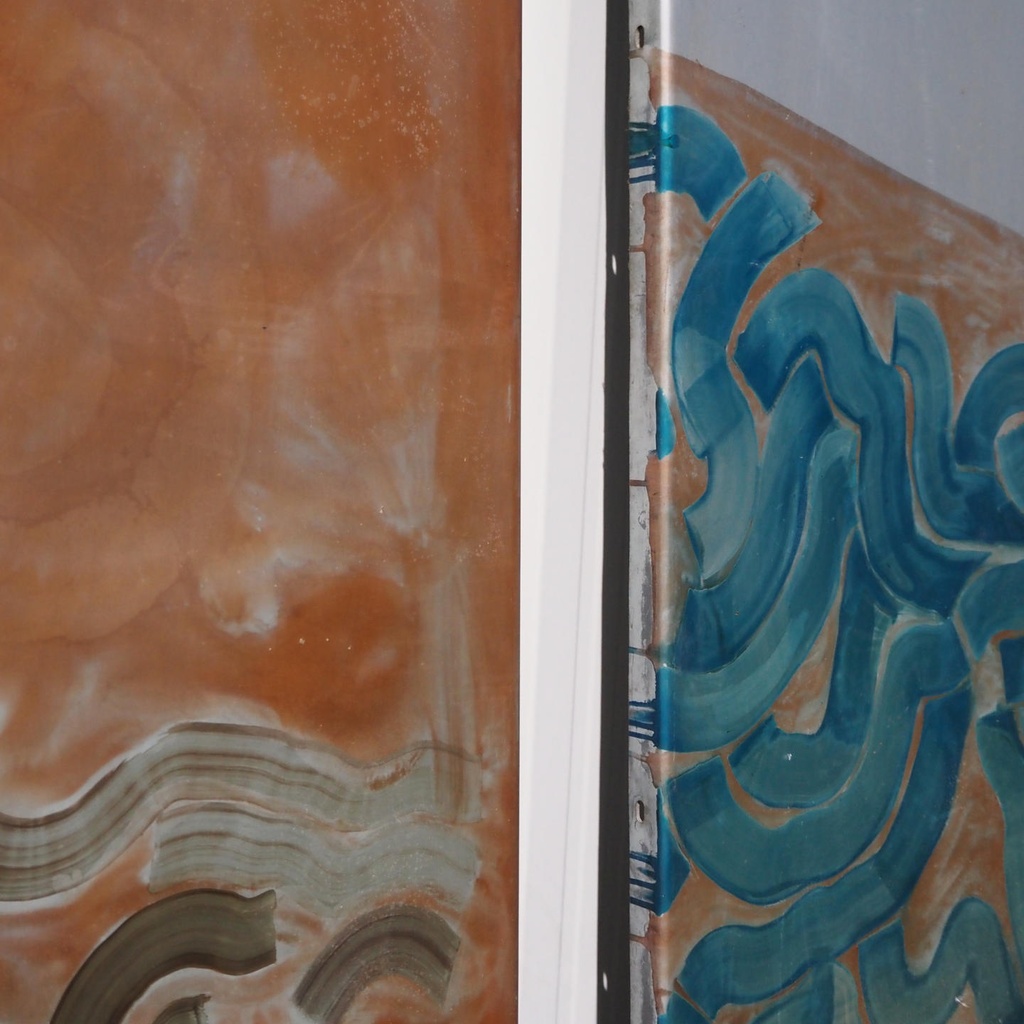 Set of aluchromie panels by Ralph Cleeremans (285 cm high) Set 20