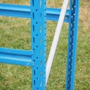 Rack in blue epoxy coated steel by Stow (260 x 211 cm)