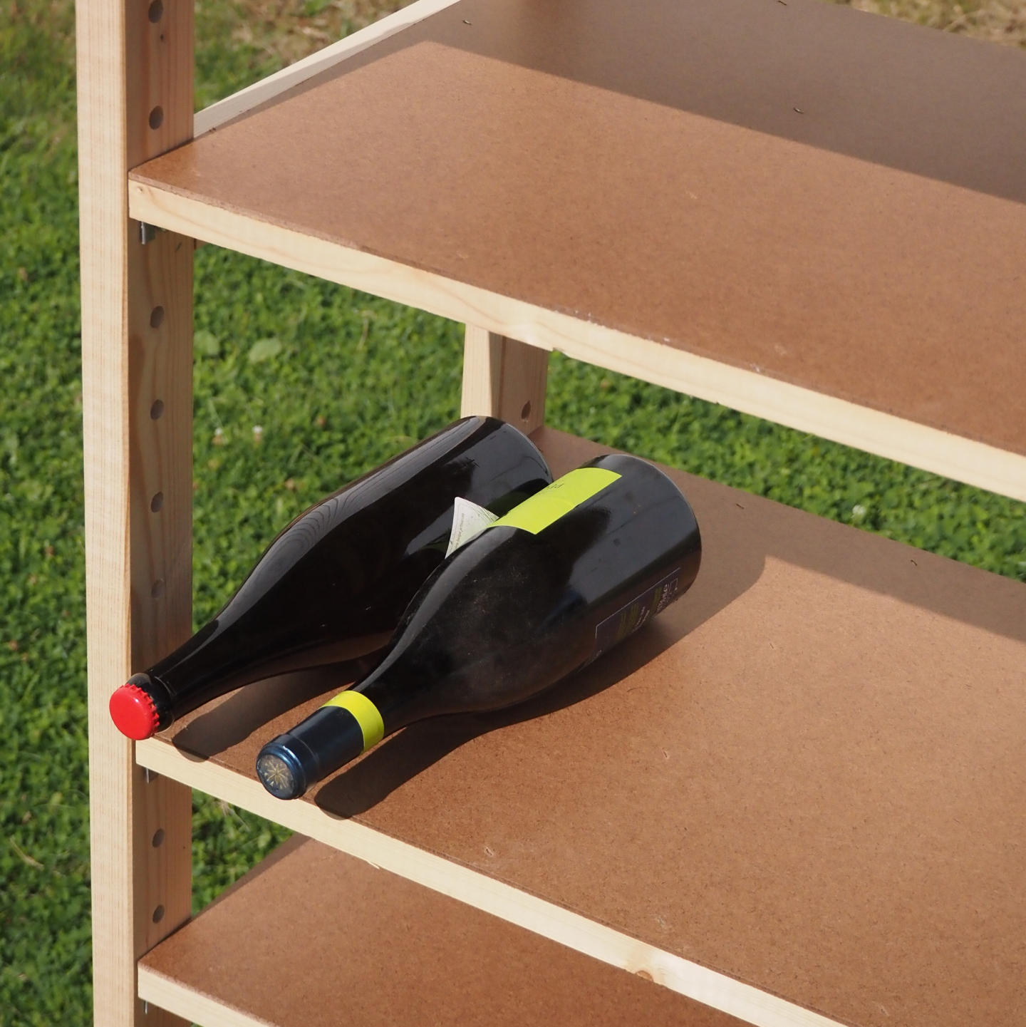 Shelf 'Almawood' by Almasy in solid pine (L. 202,5 x D. 40 cm)