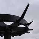 Coat rack in powder coated steel by Drisag (ca. 1980) - Black