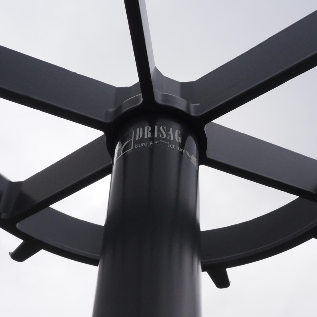 Coat rack in powder coated steel by Drisag (ca. 1980) - Dark Grey