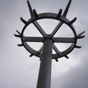 Coat rack in powder coated steel by Drisag (ca. 1980) - Light Grey