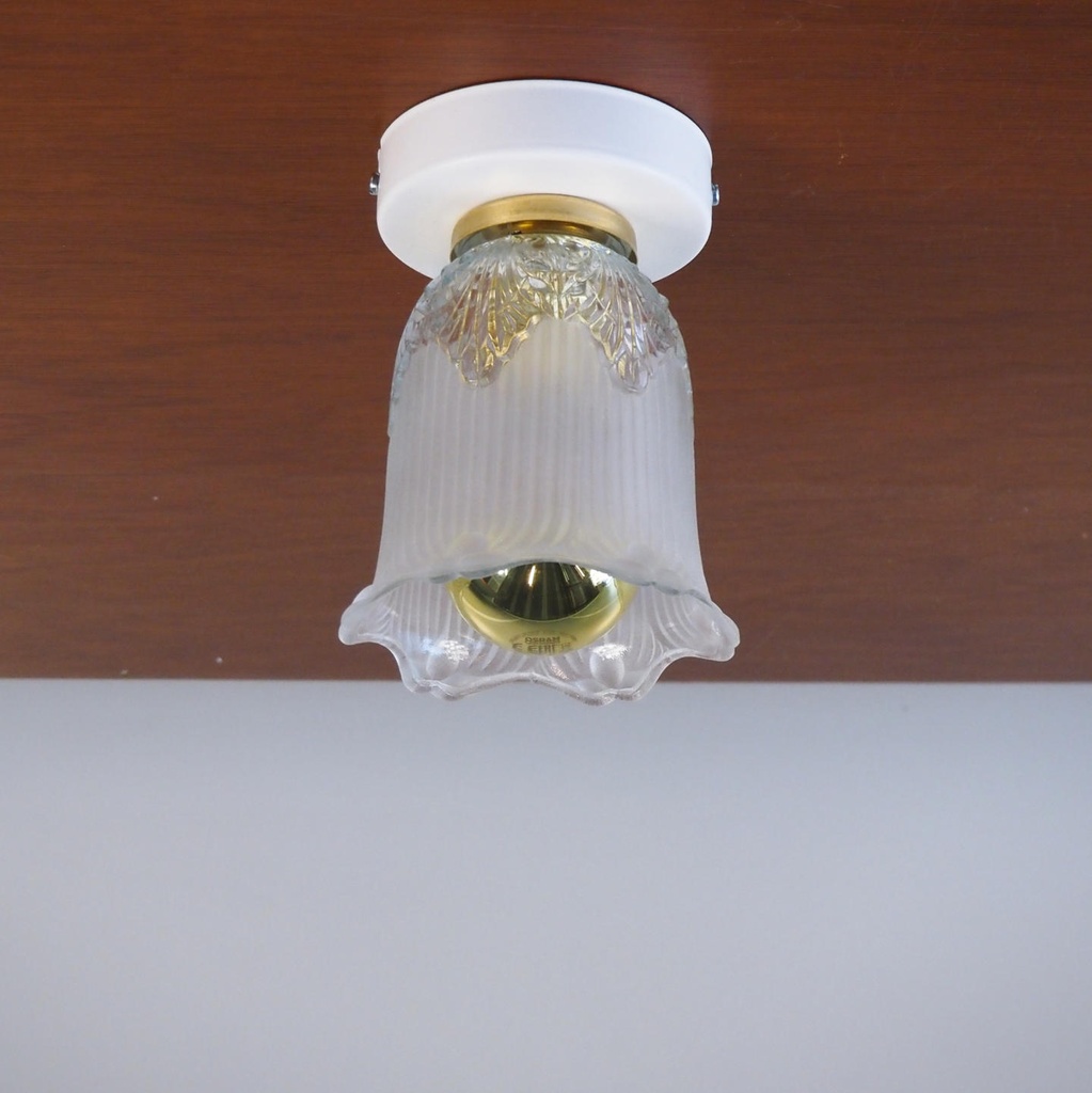 Wall/Ceiling light 'Morton' in textured glass
