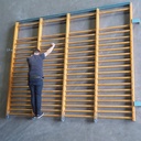 Gymnastic ladder in solid wood (H. 285 x L. 340 cm)