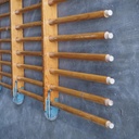 Gymnastic ladder in solid wood (H. 285 x L. 340 cm)