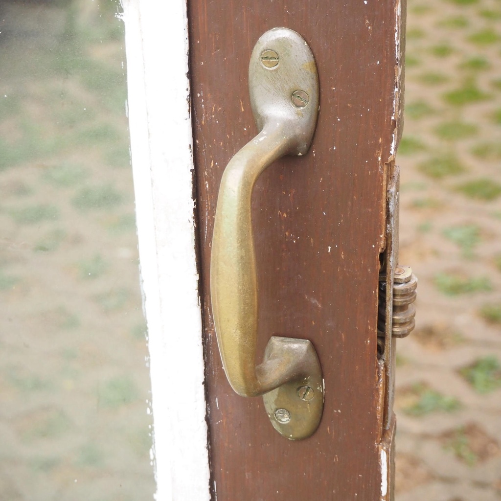 Wooden door with glass panels (H. 201 cm x W. 95,5 cm) - Left/Right