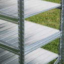 Shelf 'Super 1-2-3' in galvanized steel by Metalsistem (197 x 127,5 cm)