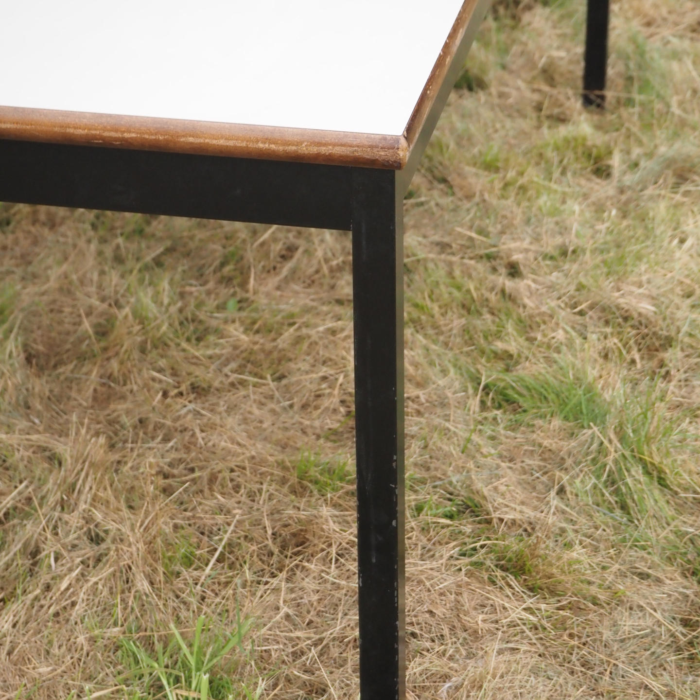 Table with laminated tabletop and steel base from KU Leuven (180 x 90 cm)