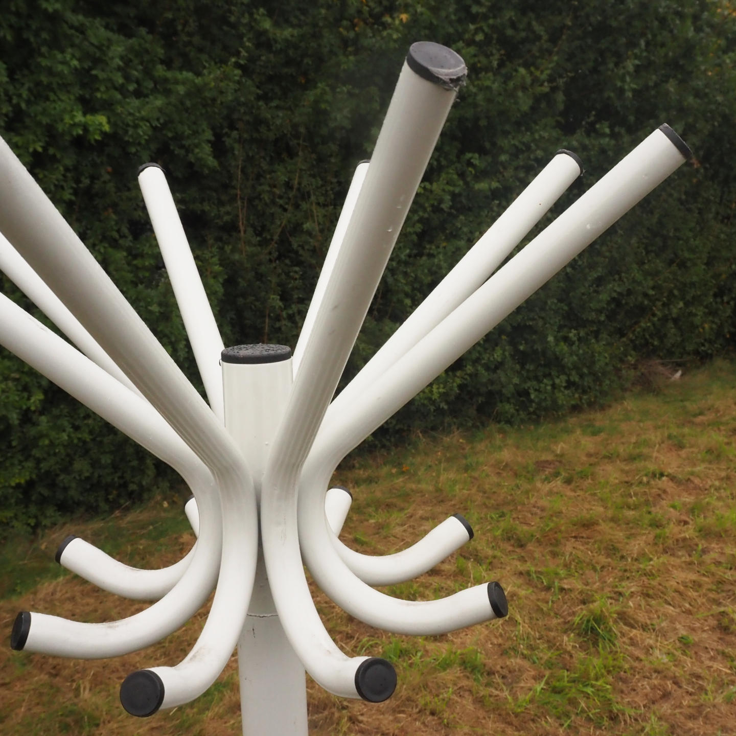 Coat &amp; umbrella rack in grey powder coated steel