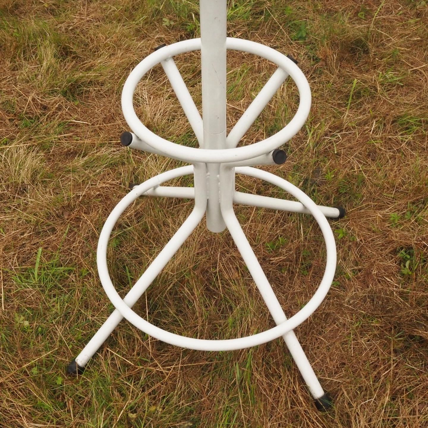 Coat &amp; umbrella rack in grey powder coated steel