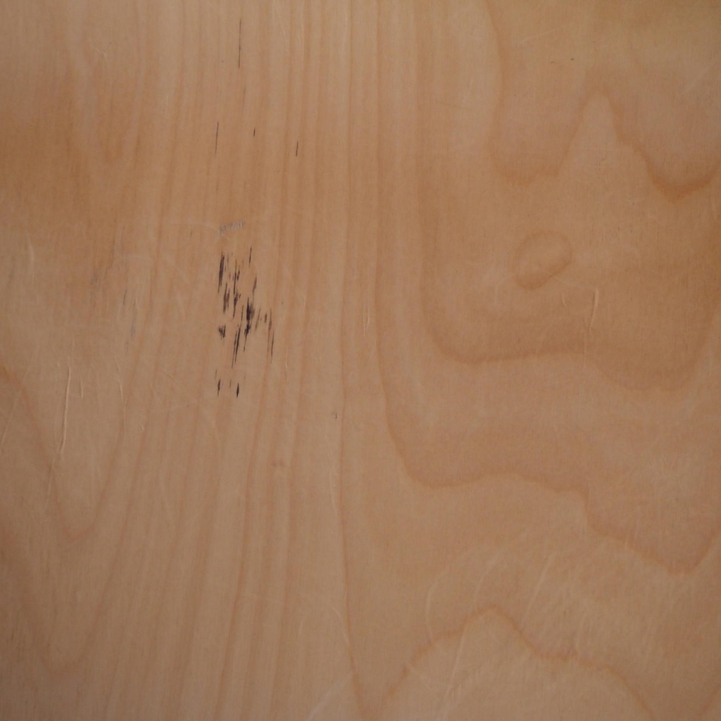 Stackable chair in plywood by Kinnarps - Grey legs