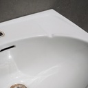 Bathroom sink in ceramic