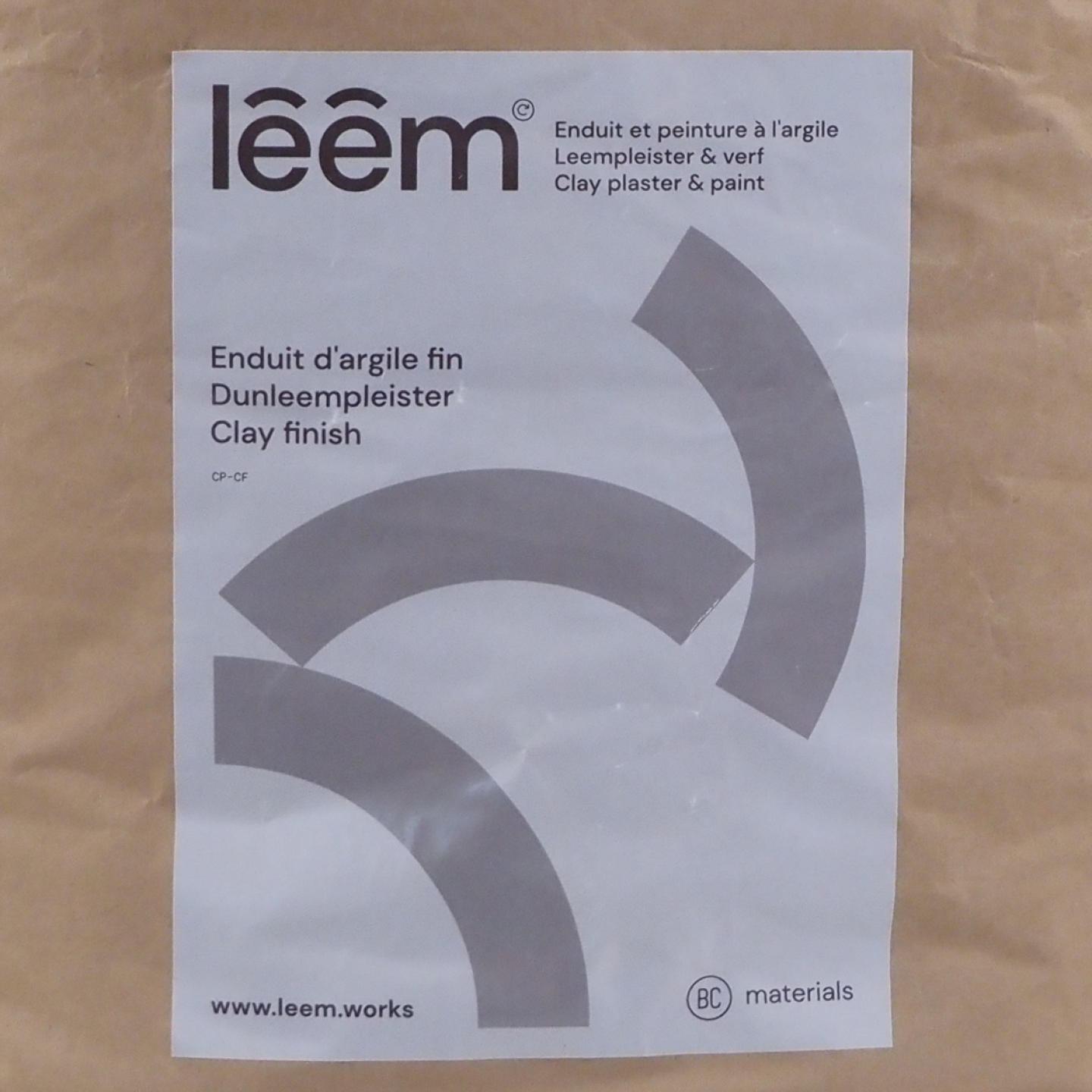 Clay finish Léém by BC materials - Red (25 kg)