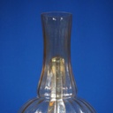 Table light 'Josiane' in brass with textured glass diffuser