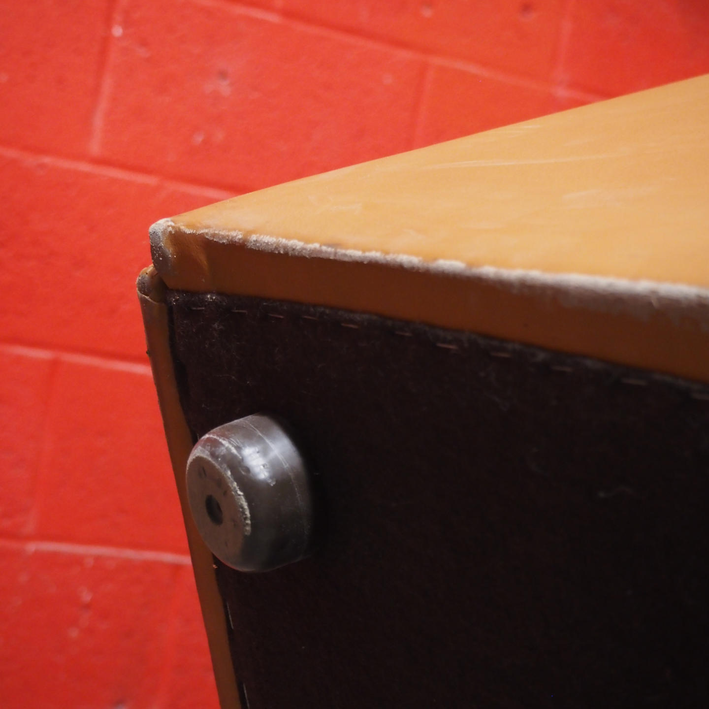 Armchair in brown synthetic leather by Durlet