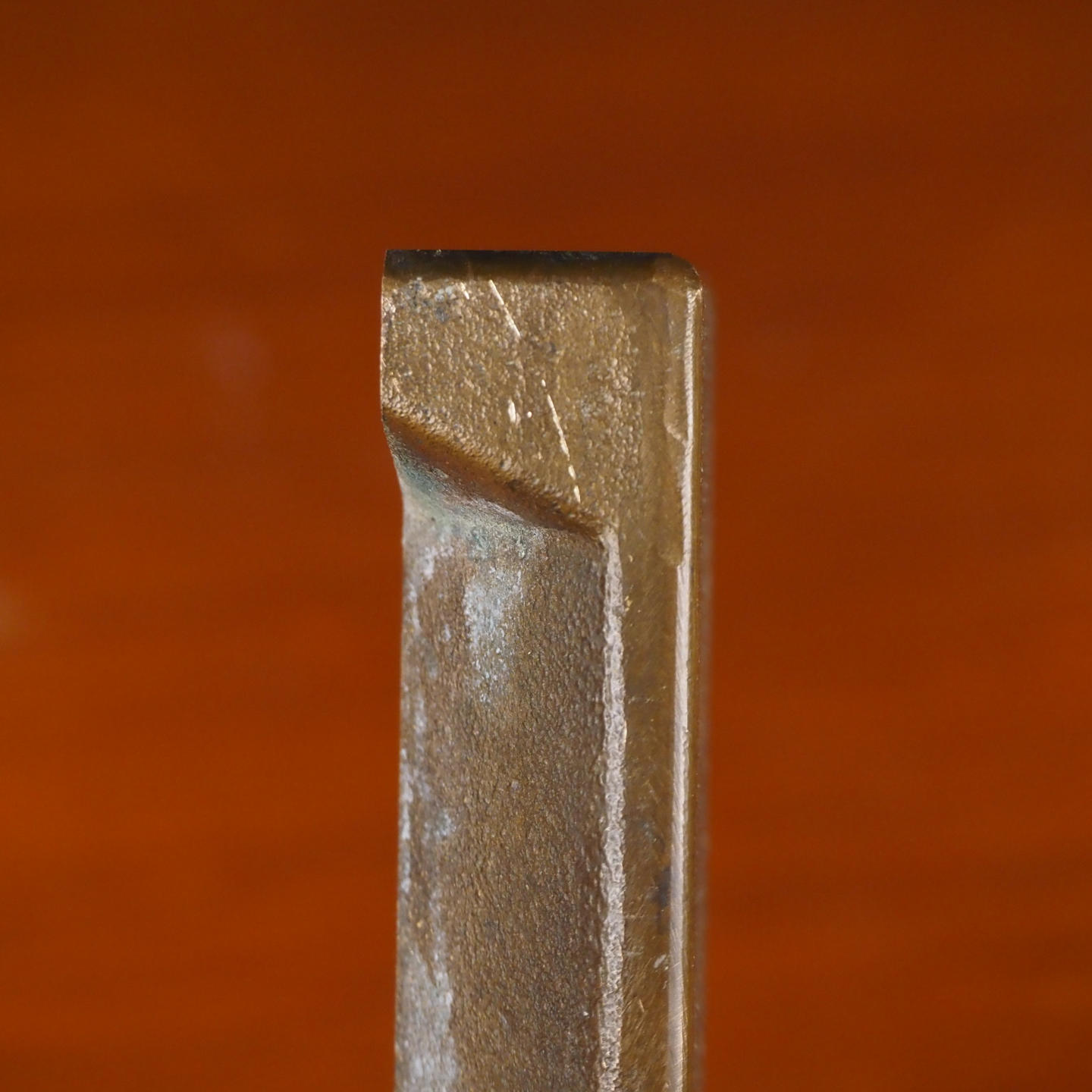 Cabinet handle in solid bronze by Jules Wabbes (ca. 1970)