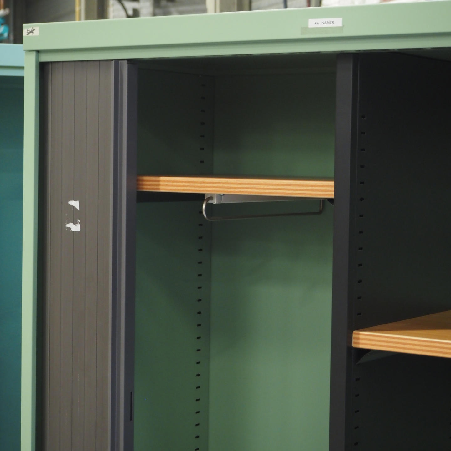 Cabinet with roll-top doors by Mewaf from Antwerp's Court of Appeal