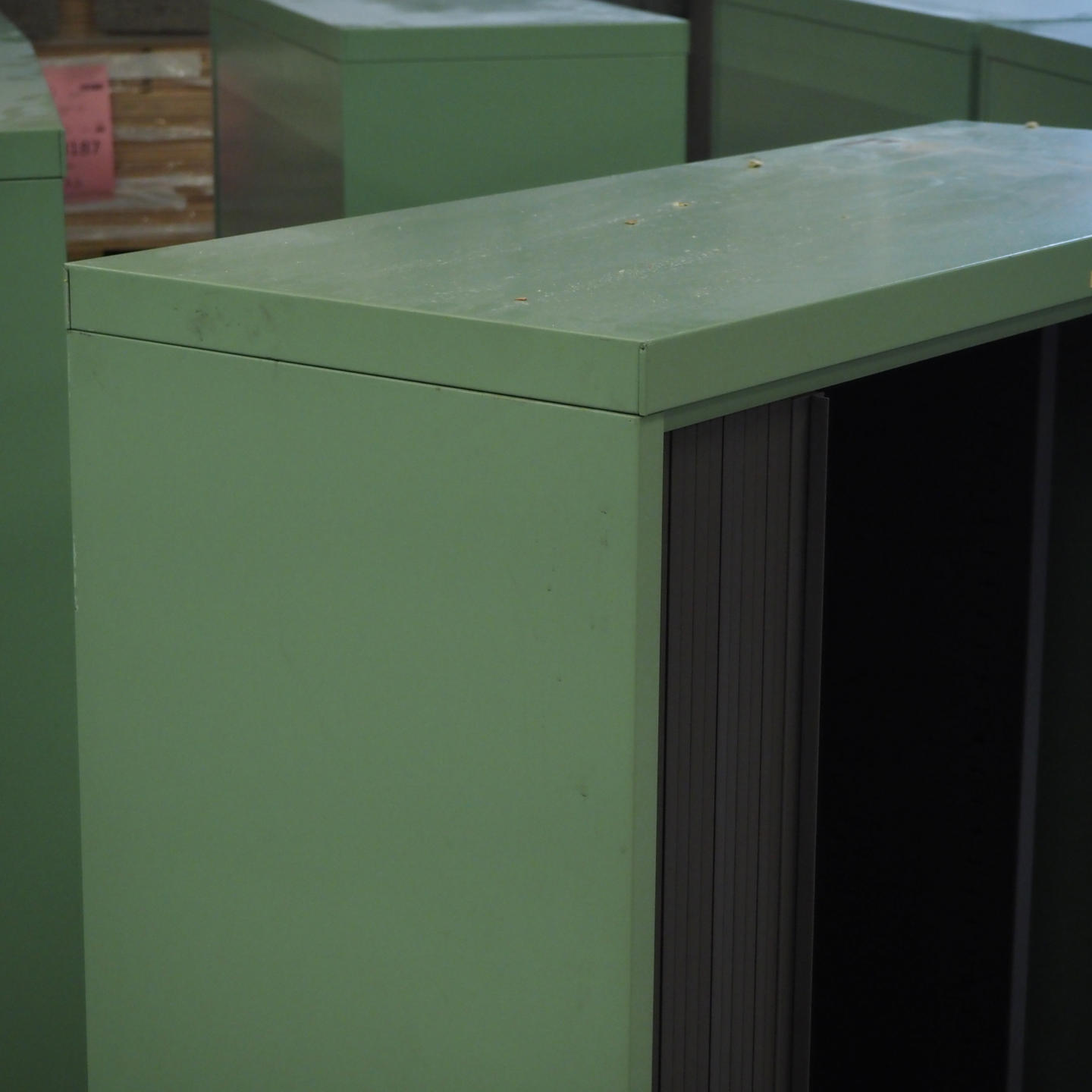 Cabinet with roll-top doors by Mewaf from Antwerp's Court of Appeal