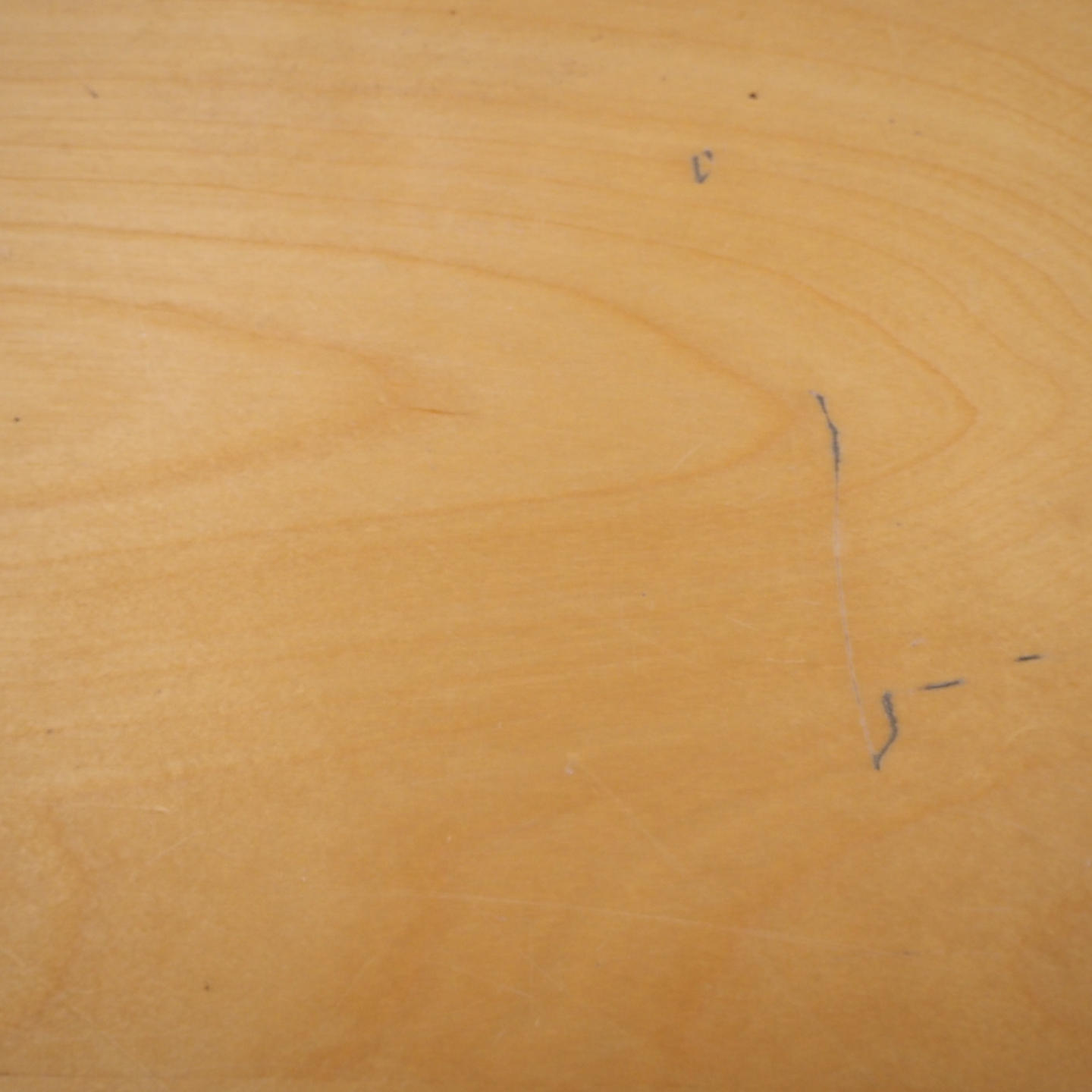 Table in veneered particle board with steel legs by Kinnarps from Antwerp's Court of Appeal (280,5 x 120 cm)