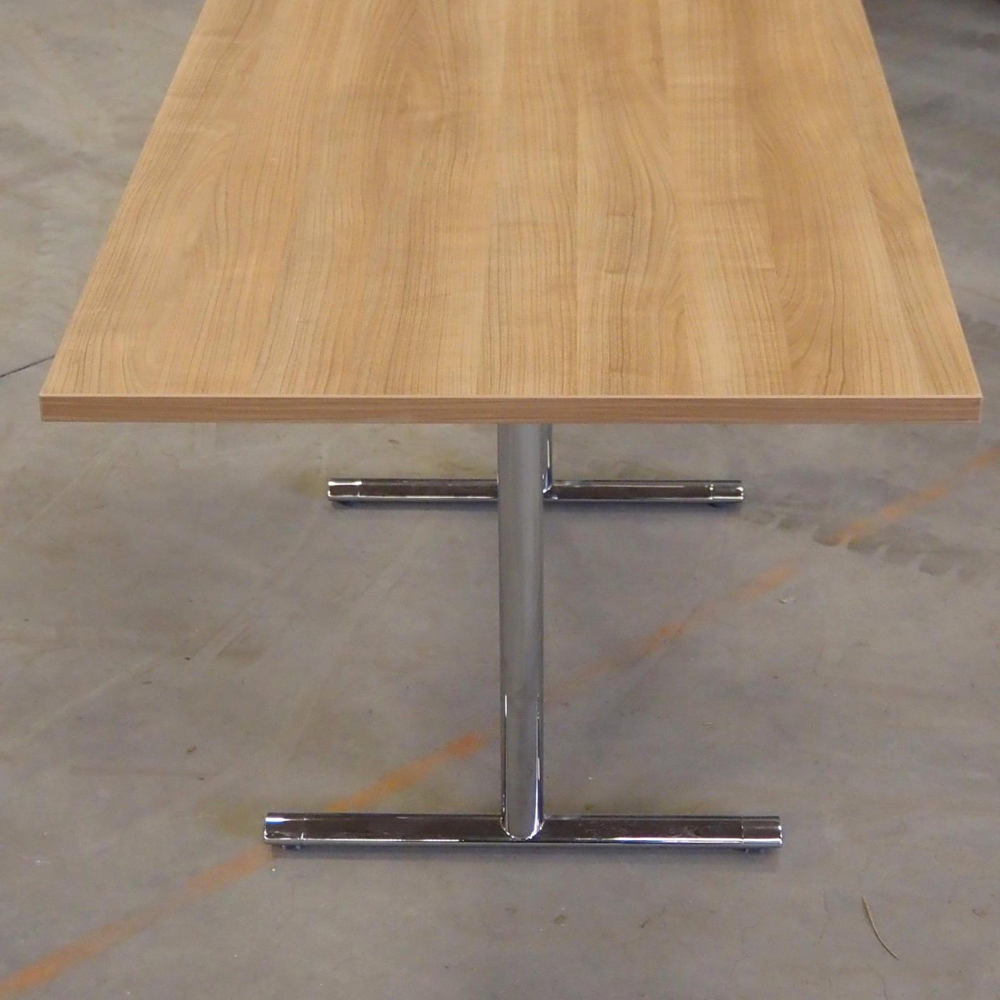 Folding table with laminated tabletop and chromed steel legs by Howe (180 x 75 cm)