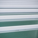 Float glass partition for JB 2000 partitions by Beddeleem (H. 238,5 cm x W. 109,5 cm)