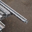 Galvanized steel vertical profile for JB 2000 partitions by Beddeleem (Various Length)