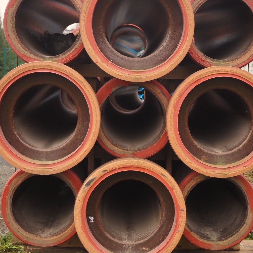 Vitrified clay pipe by Euro Sweillem (L. cm)