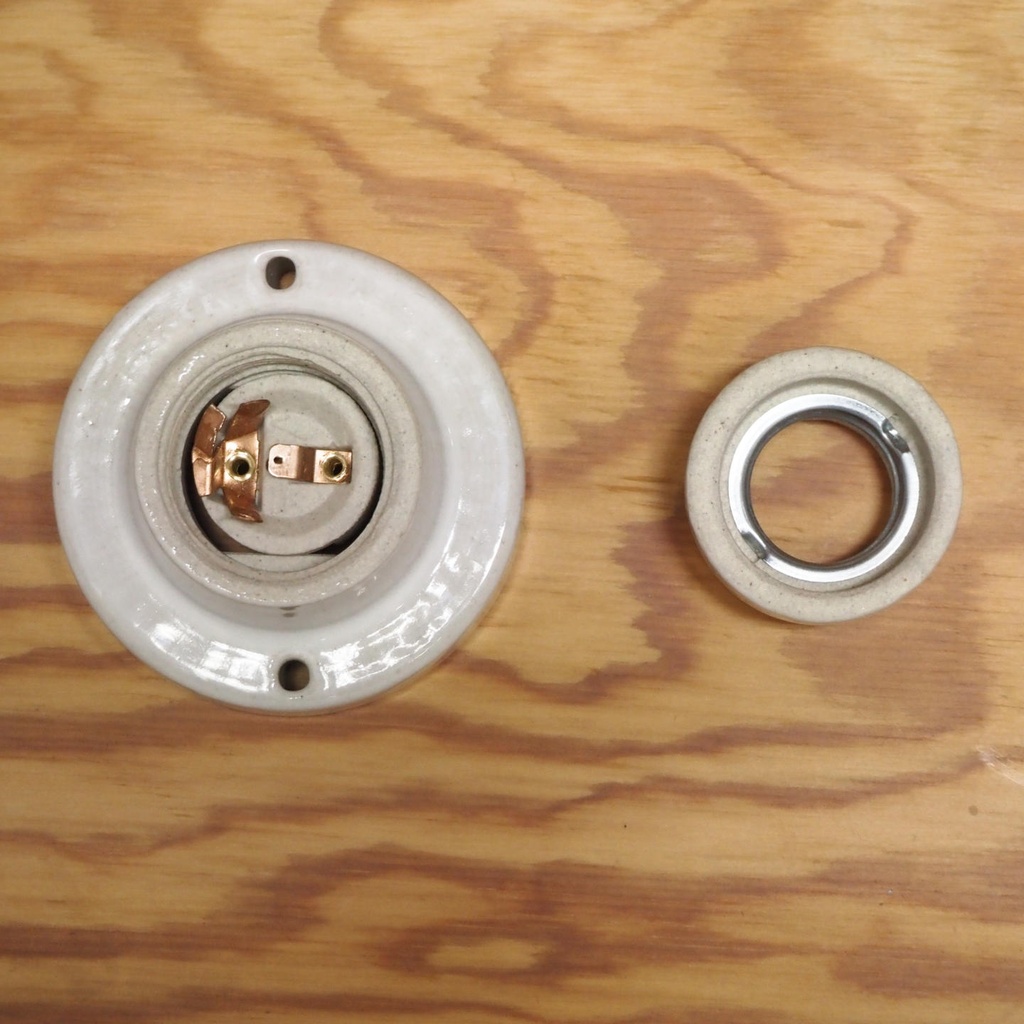 Wall/Ceiling mounted porcelain socket (E27) | Rotor Deconstruction ...
