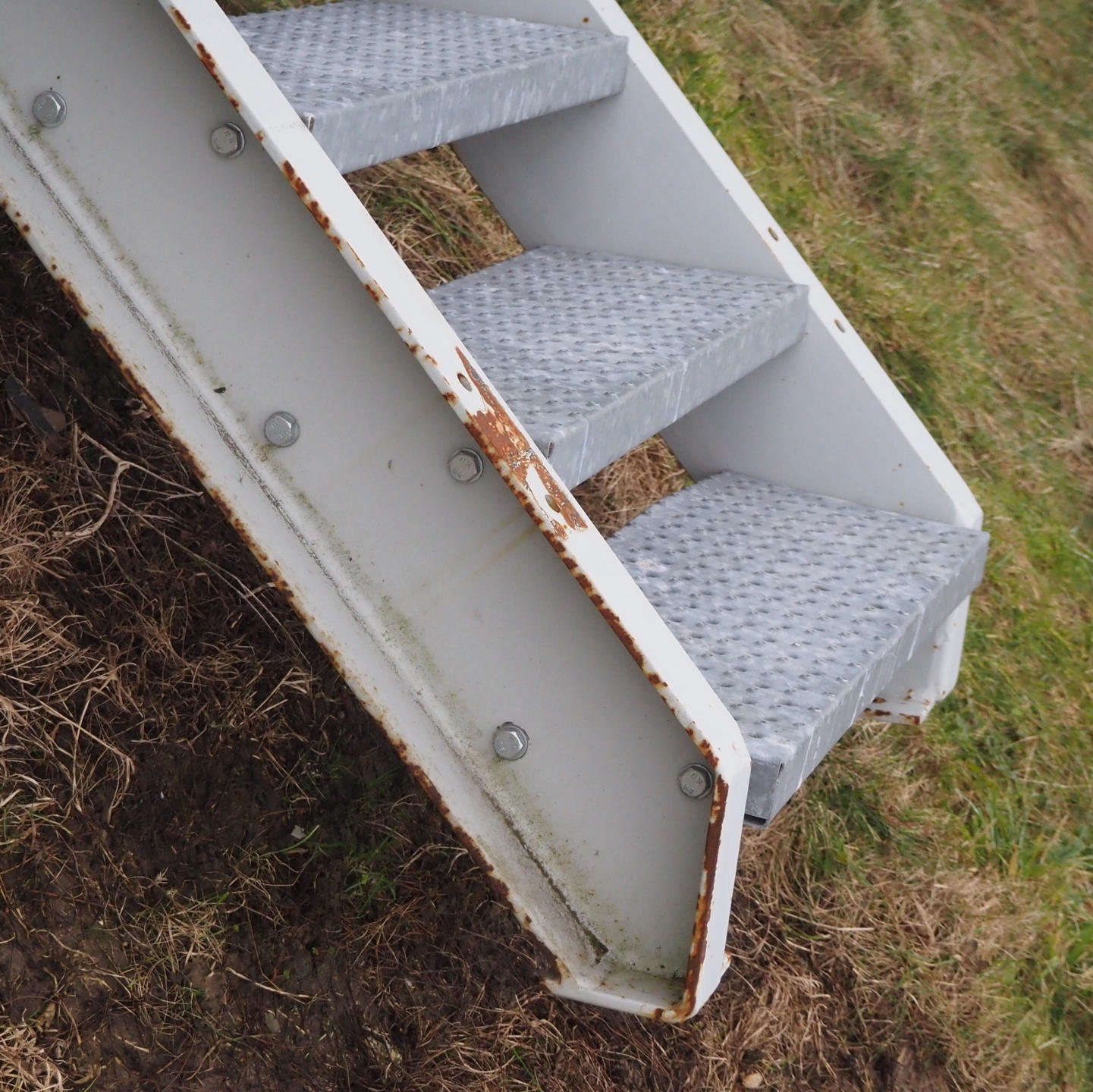 Stairs in galvanized steel (L. 500 x W. 94,2 cm)