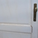 Painted door in solid pine (H. 220,5 cm x W. 84,5 cm) - Left