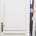 Painted door in solid pine (H. 236 cm x W. 91 cm) - Right