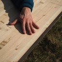 Glued laminated timber panel (L. 500 x W. 95 cm)