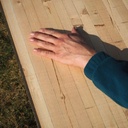 Glued laminated timber panel (L. ± 245 x W. 95 cm)