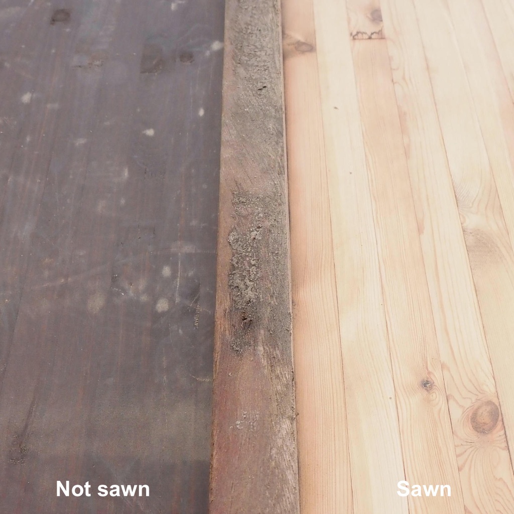 Glued laminated timber panel (L. ± 500 x W. 95 cm)